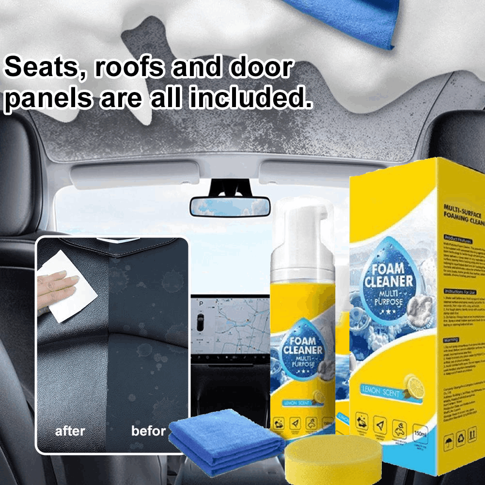 Leather Cleaner Interior - Limpador de Espuma Multiuso para Interior
